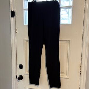 Fabletics Black Ponte Skinny Zip-Split Tall Pants